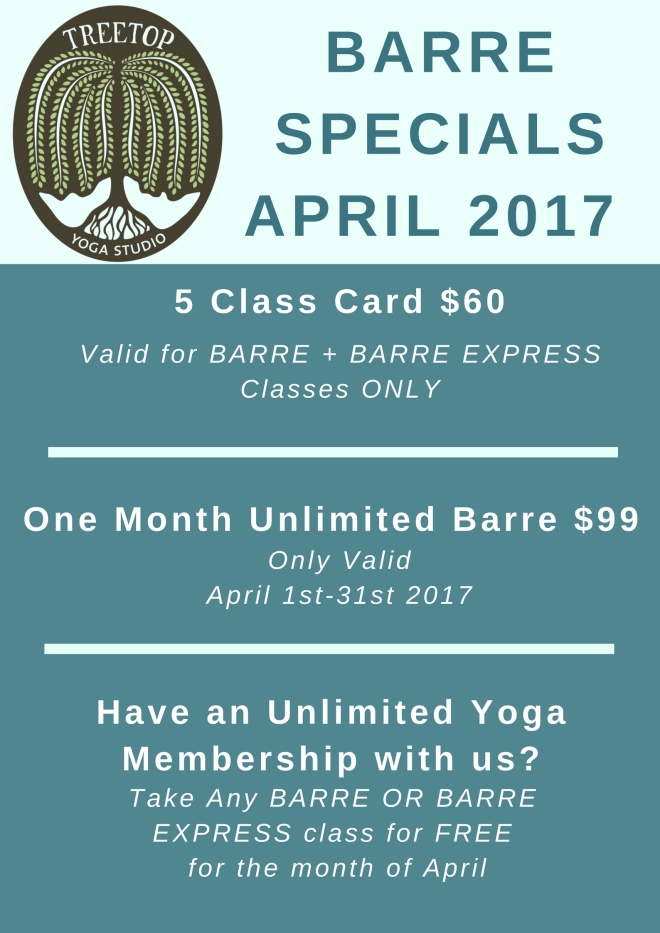 barre schedule april-2